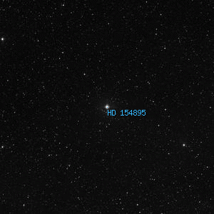DSS image of HD 154895