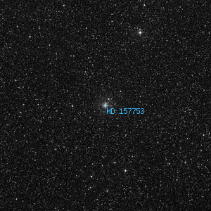 DSS image of HD 157753