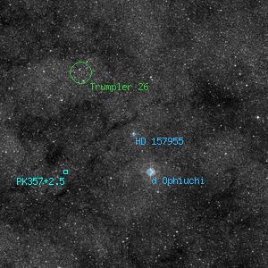 DSS image of HD 157955