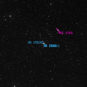 DSS image of HD 158263