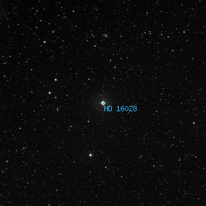 DSS image of HD 16028