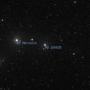 DSS image of HD 160835