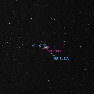 DSS image of HD 16152