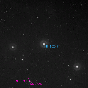 DSS image of HD 16247