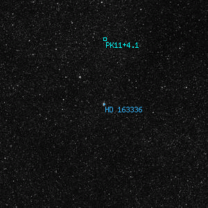 DSS image of HD 163336