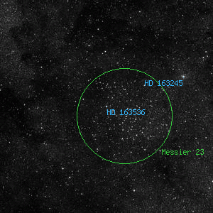DSS image of HD 163536