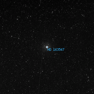 DSS image of HD 163547