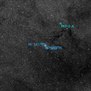 DSS image of HD 163755