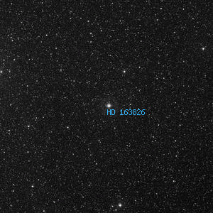 DSS image of HD 163826