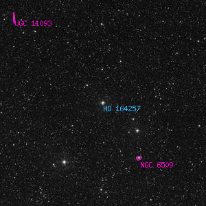 DSS image of HD 164257