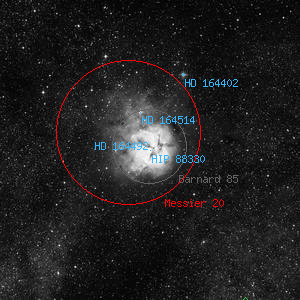 DSS image of HD 164492