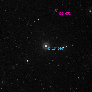 DSS image of HD 164646