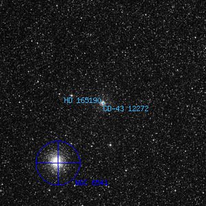 DSS image of HD 165190