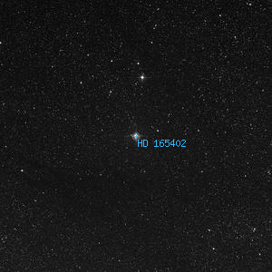 DSS image of HD 165402