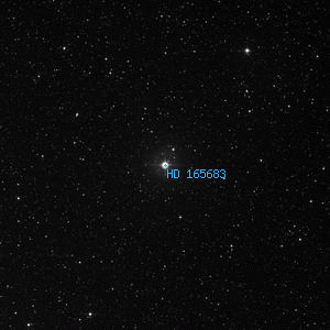 DSS image of HD 165683