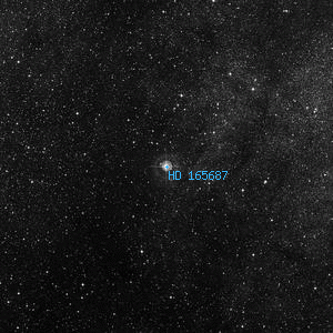 DSS image of HD 165687