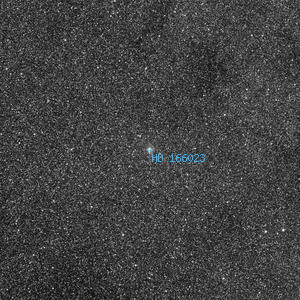 DSS image of HD 166023