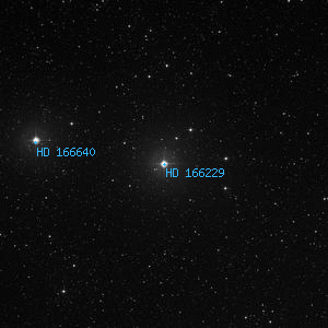 DSS image of HD 166229