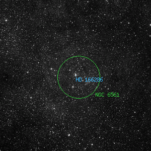 DSS image of HD 166286