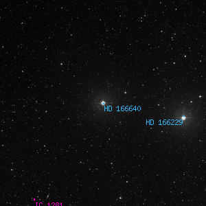 DSS image of HD 166640