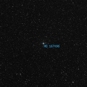 DSS image of HD 167096