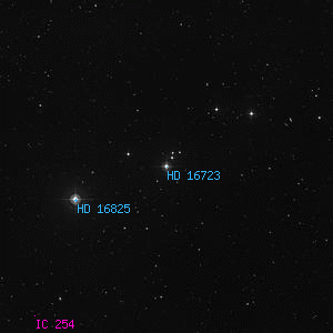 DSS image of HD 16723