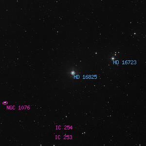 DSS image of HD 16825