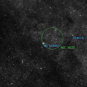 DSS image of HD 169033