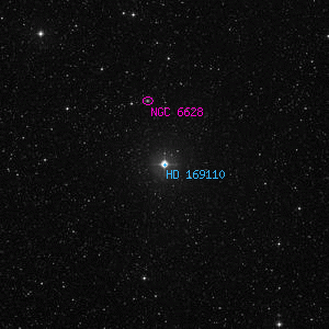 DSS image of HD 169110