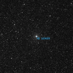 DSS image of HD 169689