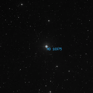 DSS image of HD 16975