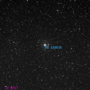 DSS image of HD 169836