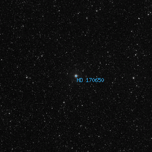 DSS image of HD 170650