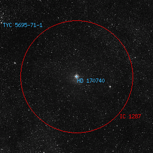 DSS image of HD 170740