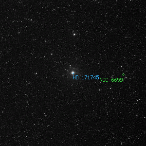 DSS image of HD 171745