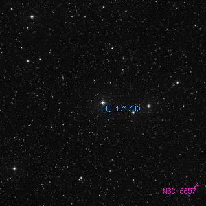 DSS image of HD 171780