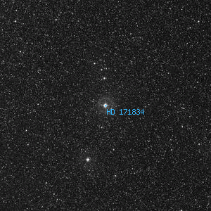 DSS image of HD 171834