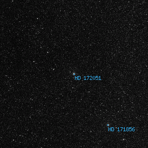 DSS image of HD 172051