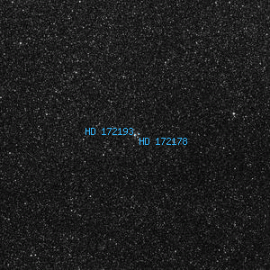 DSS image of HD 172193