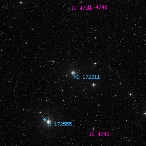 DSS image of HD 172211