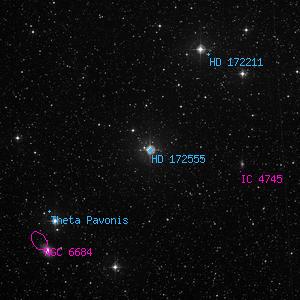 DSS image of HD 172555