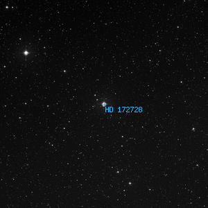 DSS image of HD 172728