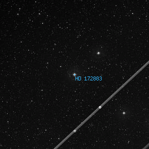 DSS image of HD 172883