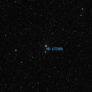 DSS image of HD 172991