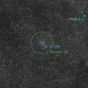 DSS image of HD 173348