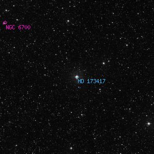 DSS image of HD 173417
