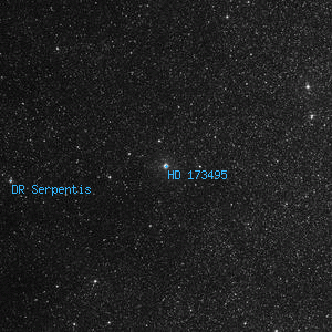 DSS image of HD 173495