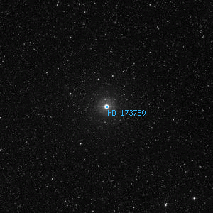 DSS image of HD 173780
