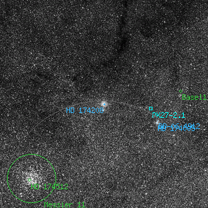 DSS image of HD 174208