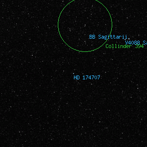 DSS image of HD 174707